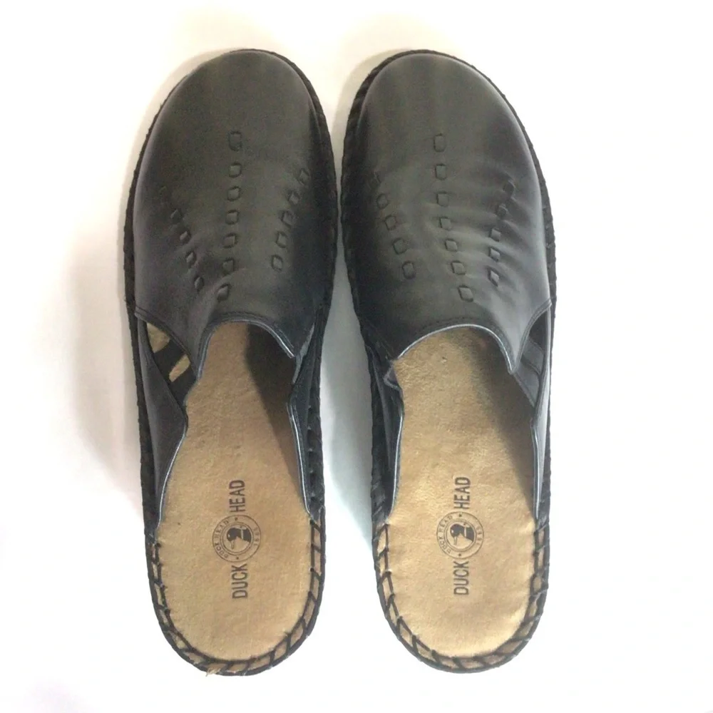 Duck Head Womens Anne Black Slip-on Comfort Clog Shoe Size 8.5
